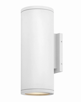 Silo LED Wall Mount Textured WhiteOutdoor wall sconces with motion sensor