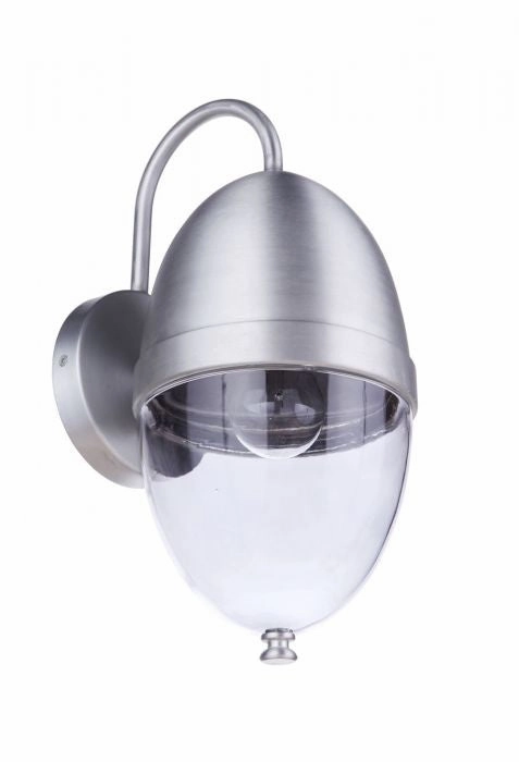 Sivo One Light Outdoor Wall Mount Satin Aluminum