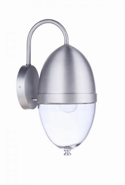 Sivo One Light Outdoor Wall Mount Satin Aluminum