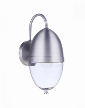 Sivo One Light Outdoor Wall Mount Satin AluminumOutdoor wall sconces with motion sensor