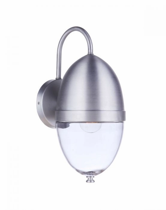 Sivo One Light Outdoor Wall Mount Satin AluminumOutdoor wall sconces with motion sensor