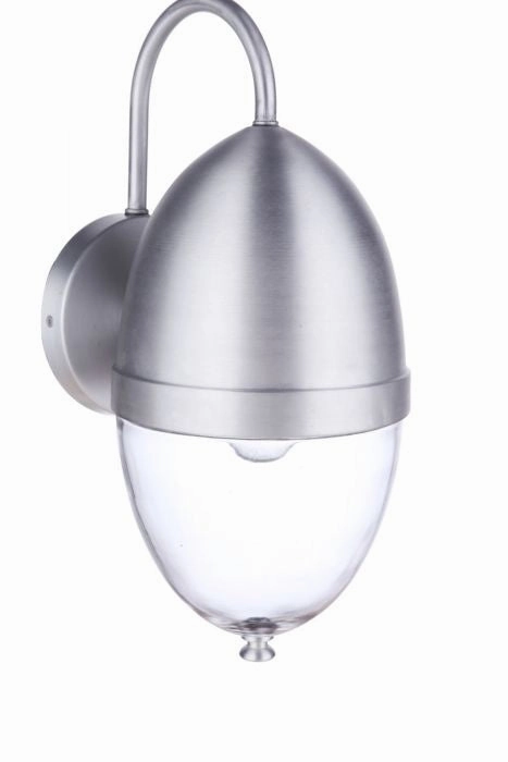 Sivo One Light Outdoor Wall Mount Satin Aluminum