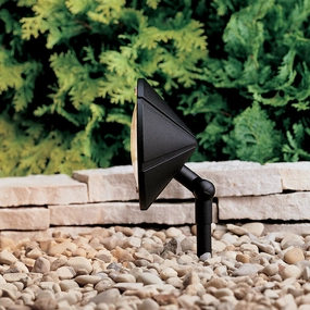 Six Groove One Light Wall Wash Textured BlackColor changing landscape spotlights