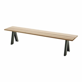 Skagerak Overlap Benchoutdoor patio dining furniture set