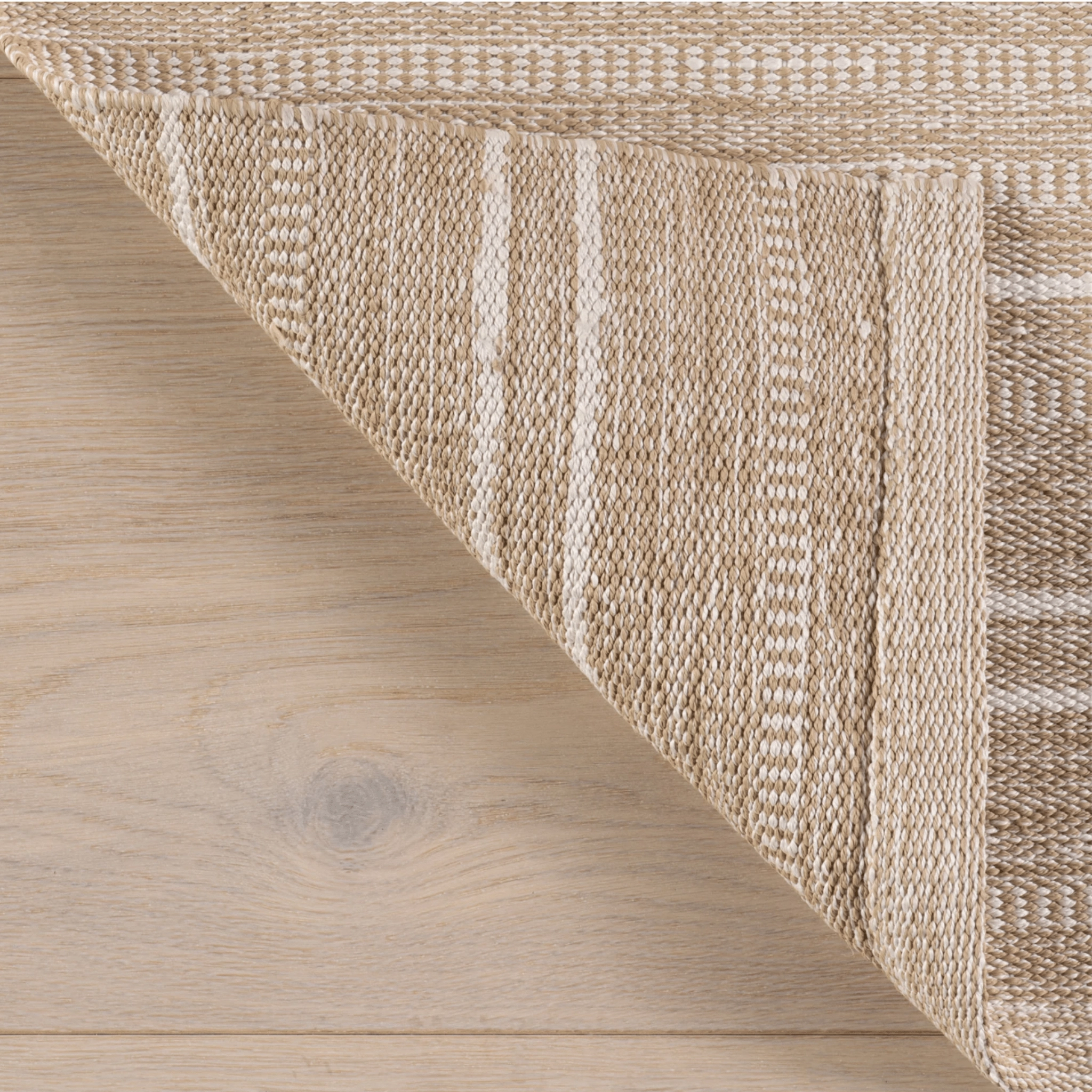 Skipper Stripe Handwoven Indoor/Outdoor Rug - Khaki