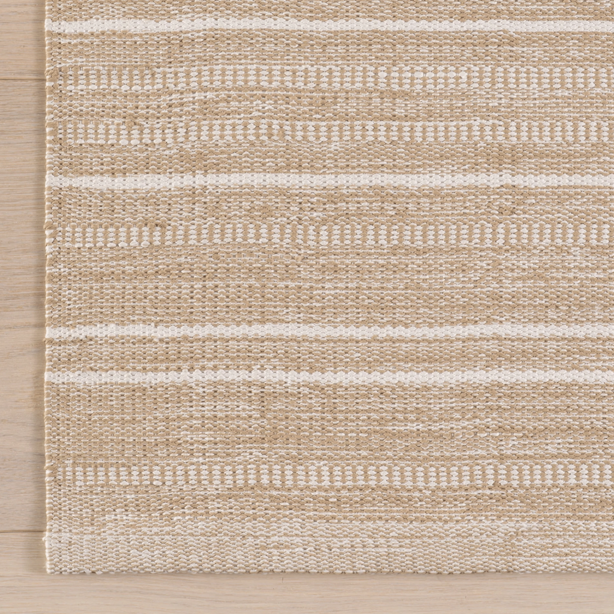 Skipper Stripe Handwoven Indoor/Outdoor Rug - Khaki