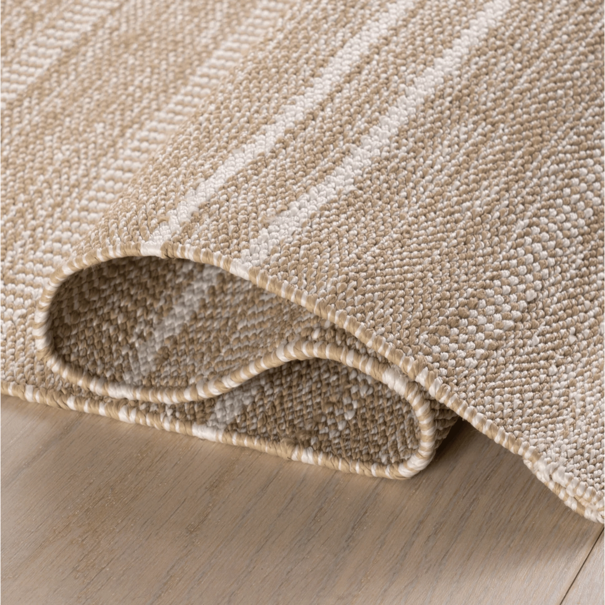 Skipper Stripe Handwoven Indoor/Outdoor Rug - Khaki
