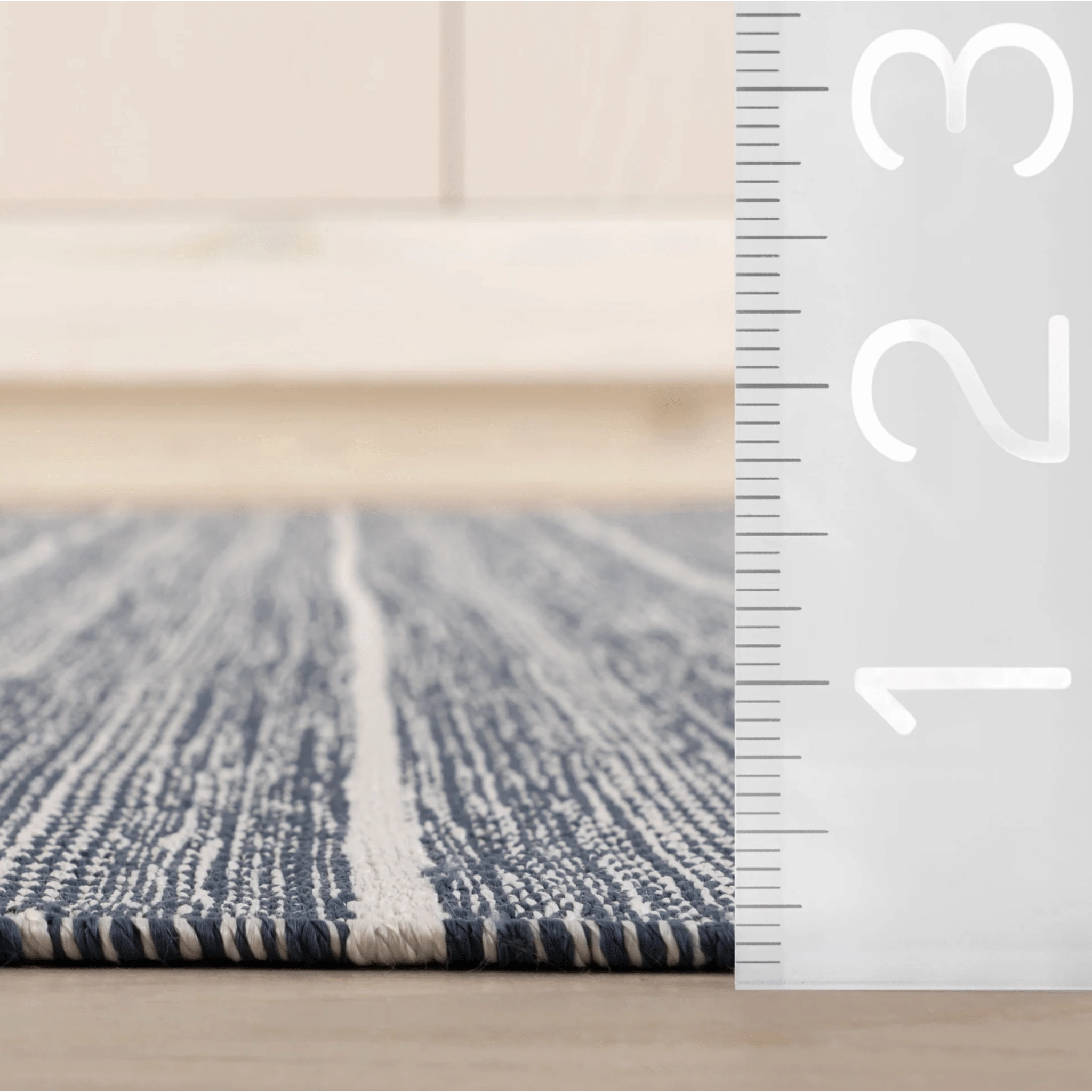 Skipper Stripe Handwoven Indoor/Outdoor Rug - Navy