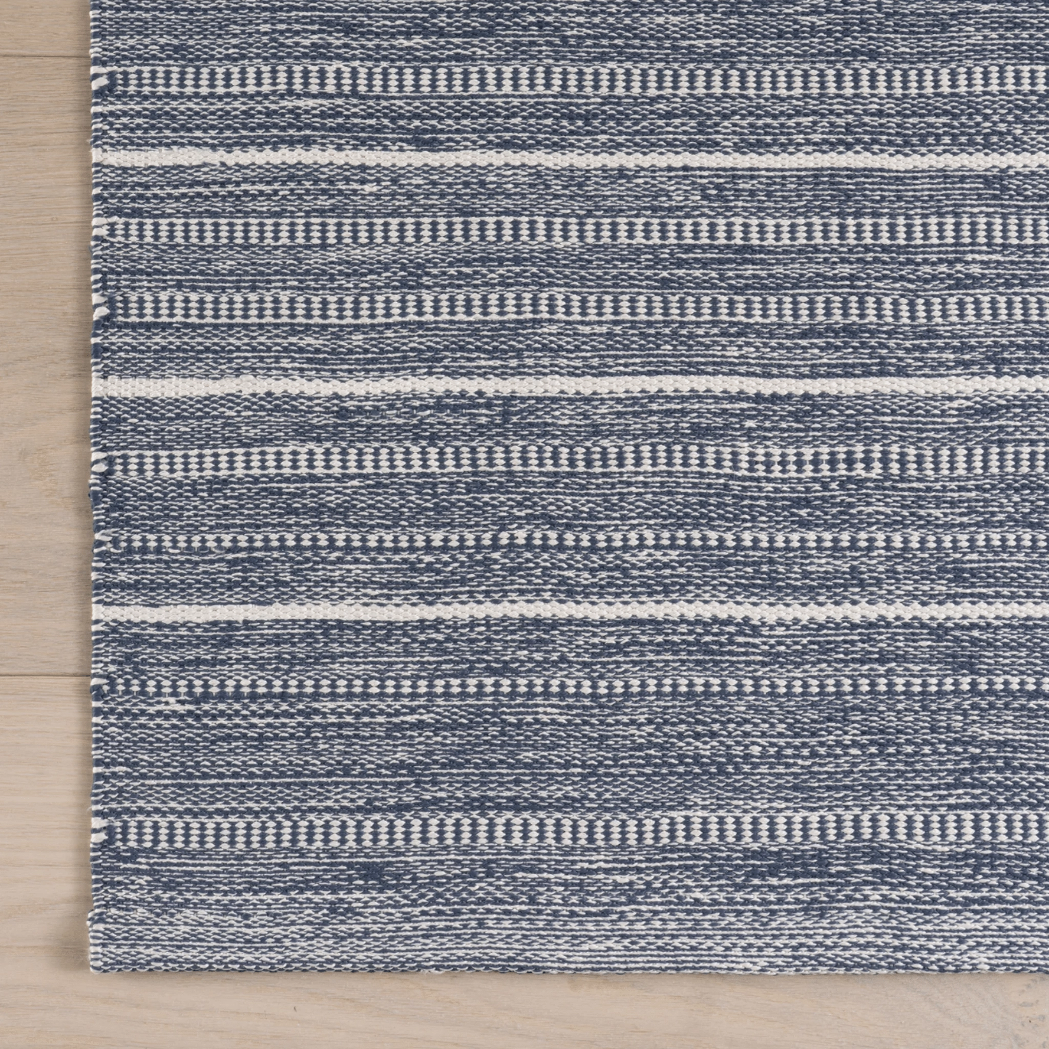 Skipper Stripe Handwoven Indoor/Outdoor Rug - Navy
