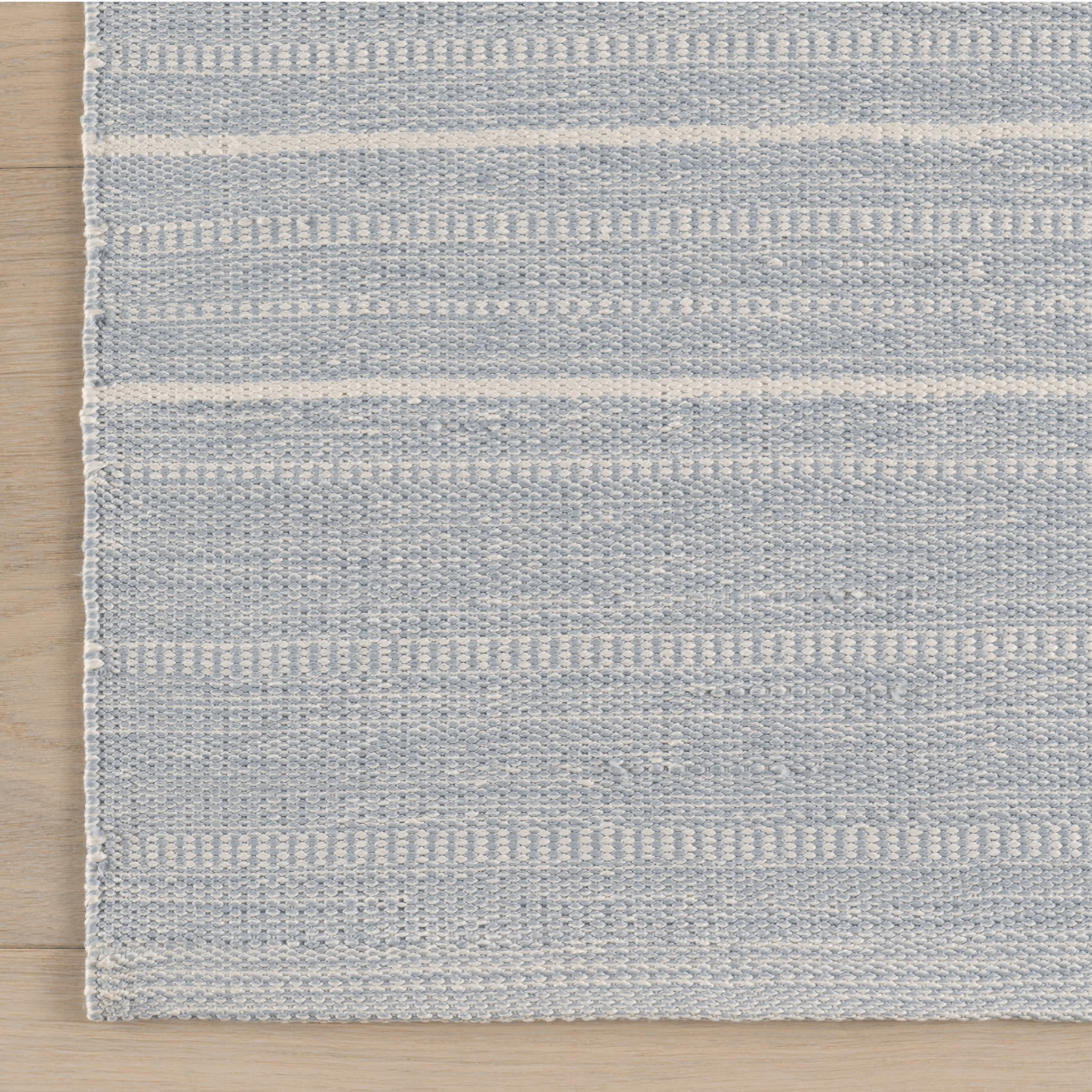 Skipper Stripe Handwoven Indoor/Outdoor Rug - Swedish Blue