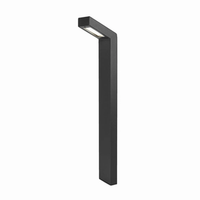 Slope LED Path Light Black On AluminumDecorative outdoor post lights