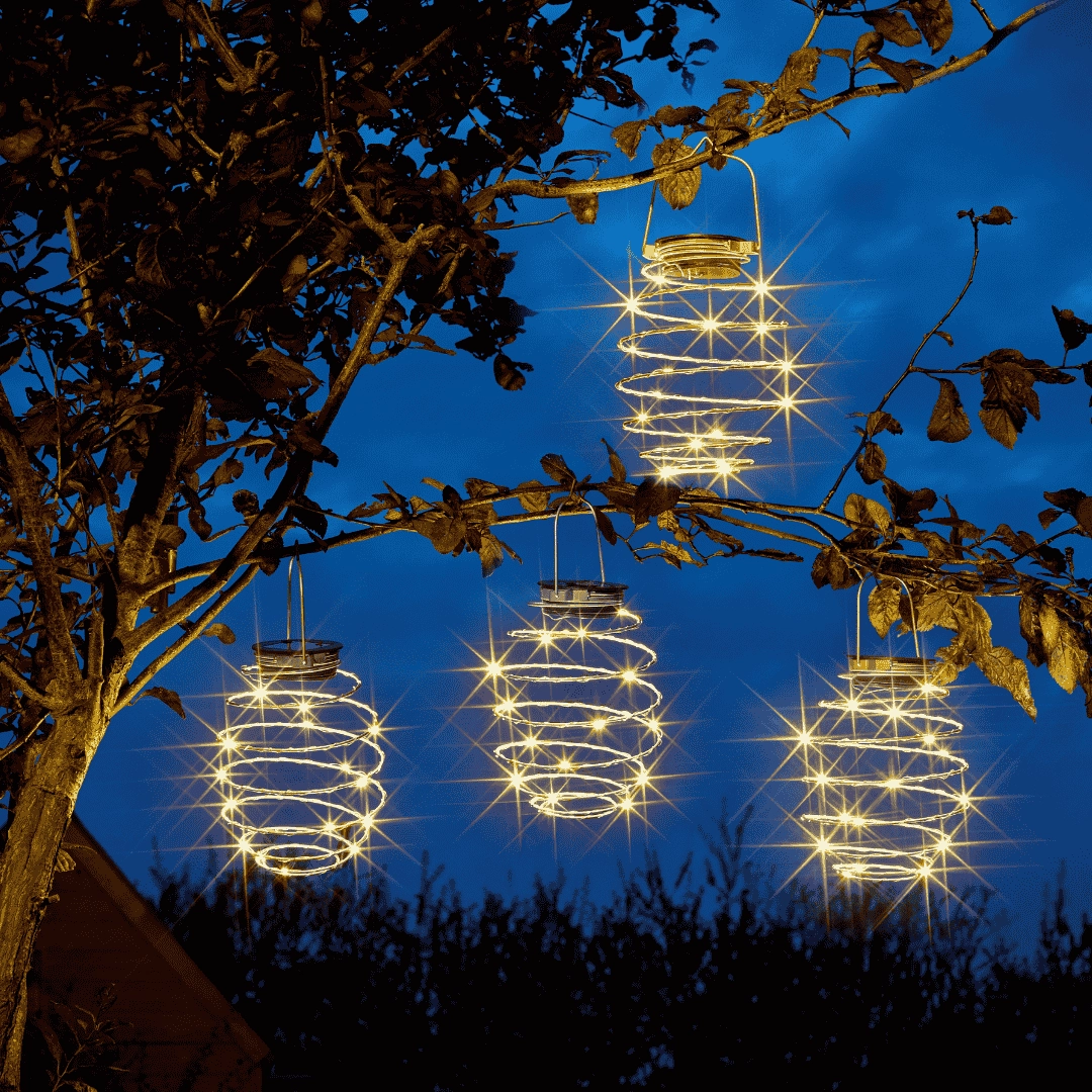Solar Spiralight 4 Packoutdoor garden decorative ornaments