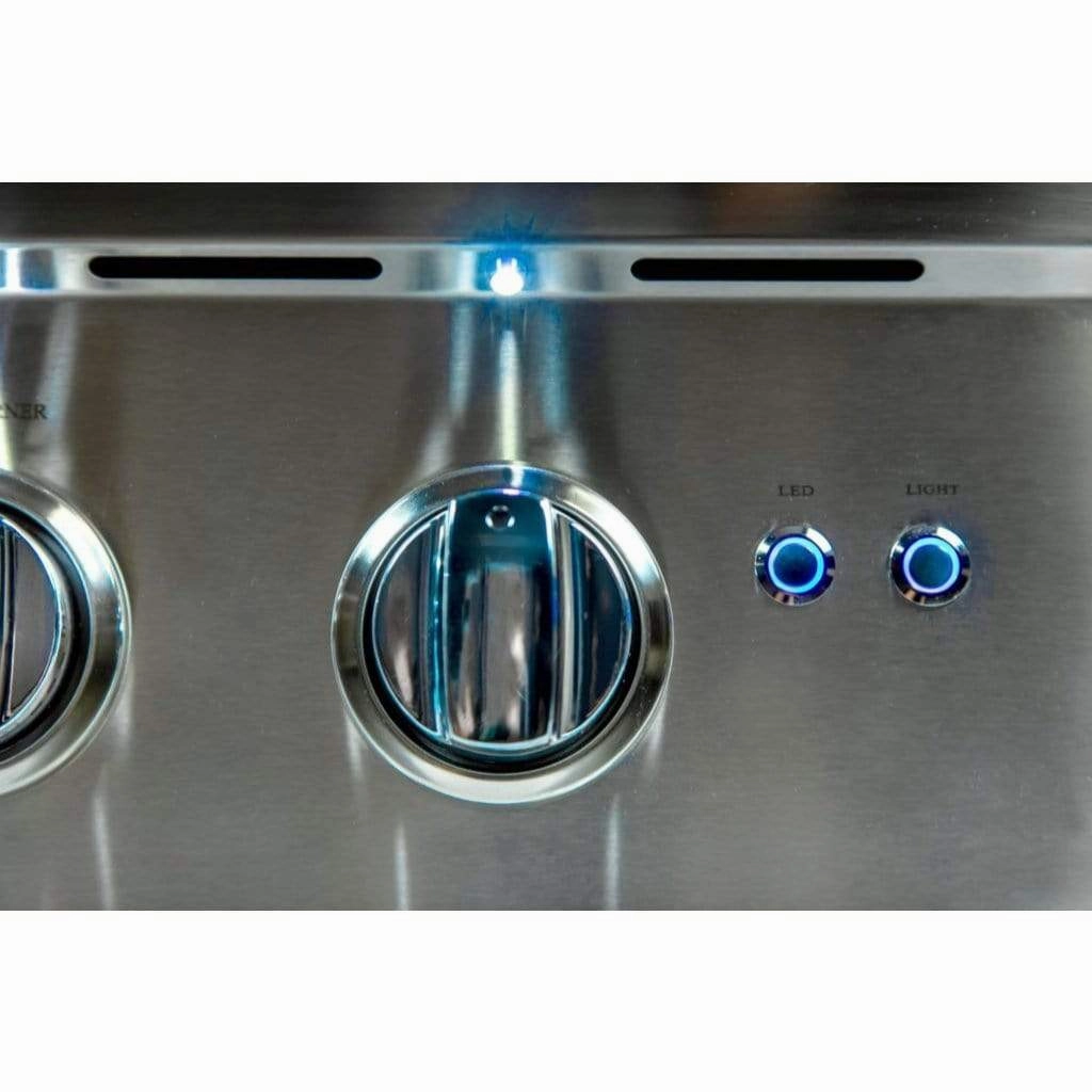 Sole Gourmet 38-inch TR Series 5-Burner Built-In Grill with LED Control Lighting & Rotisserie