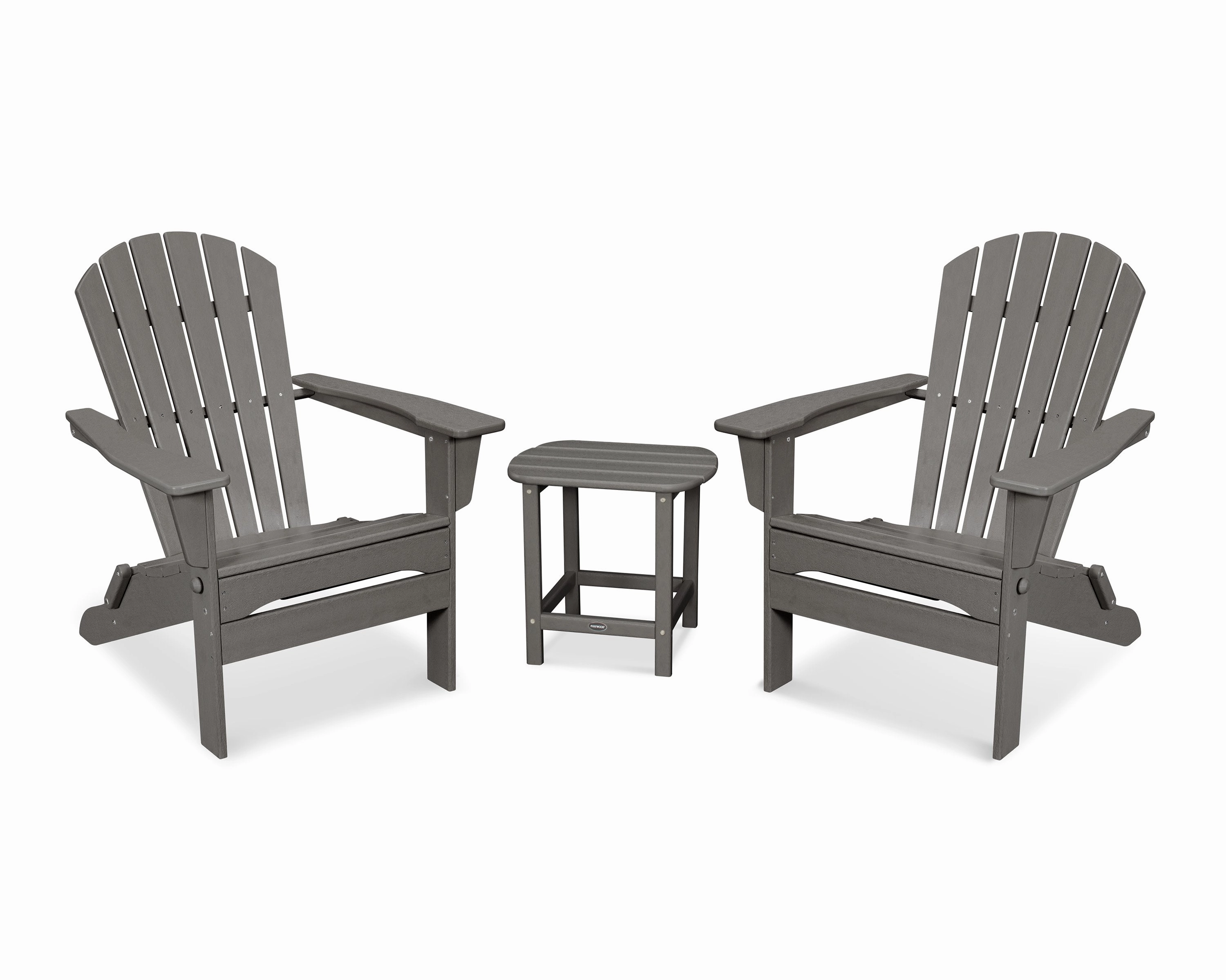 South Beach 3-Piece Folding Adirondack Setoutdoor patio dining furniture set