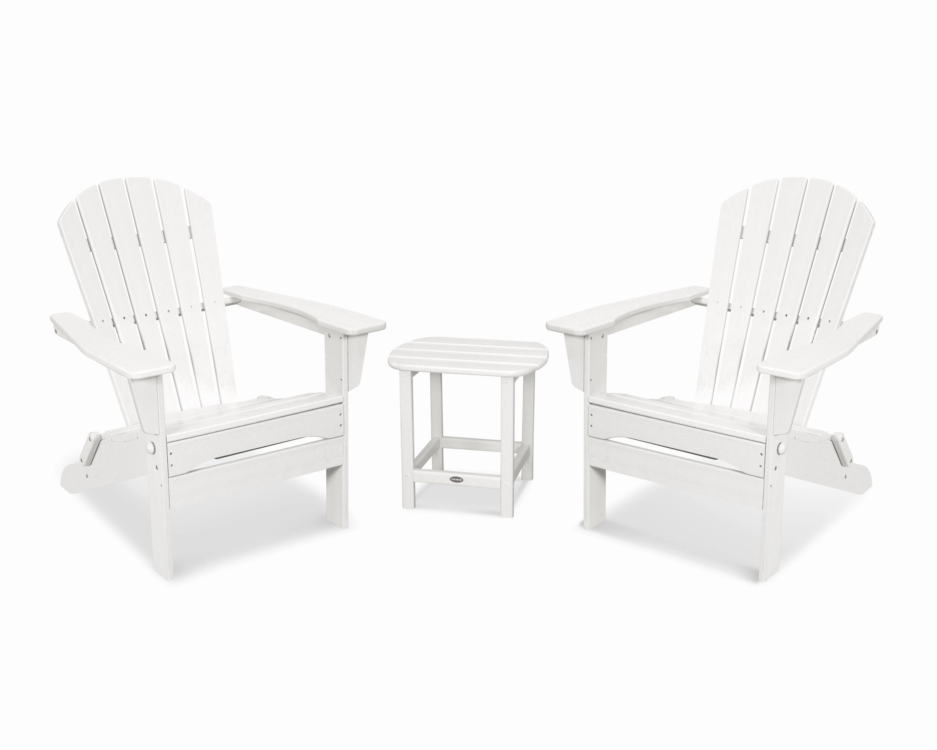 South Beach 3-Piece Folding Adirondack Set