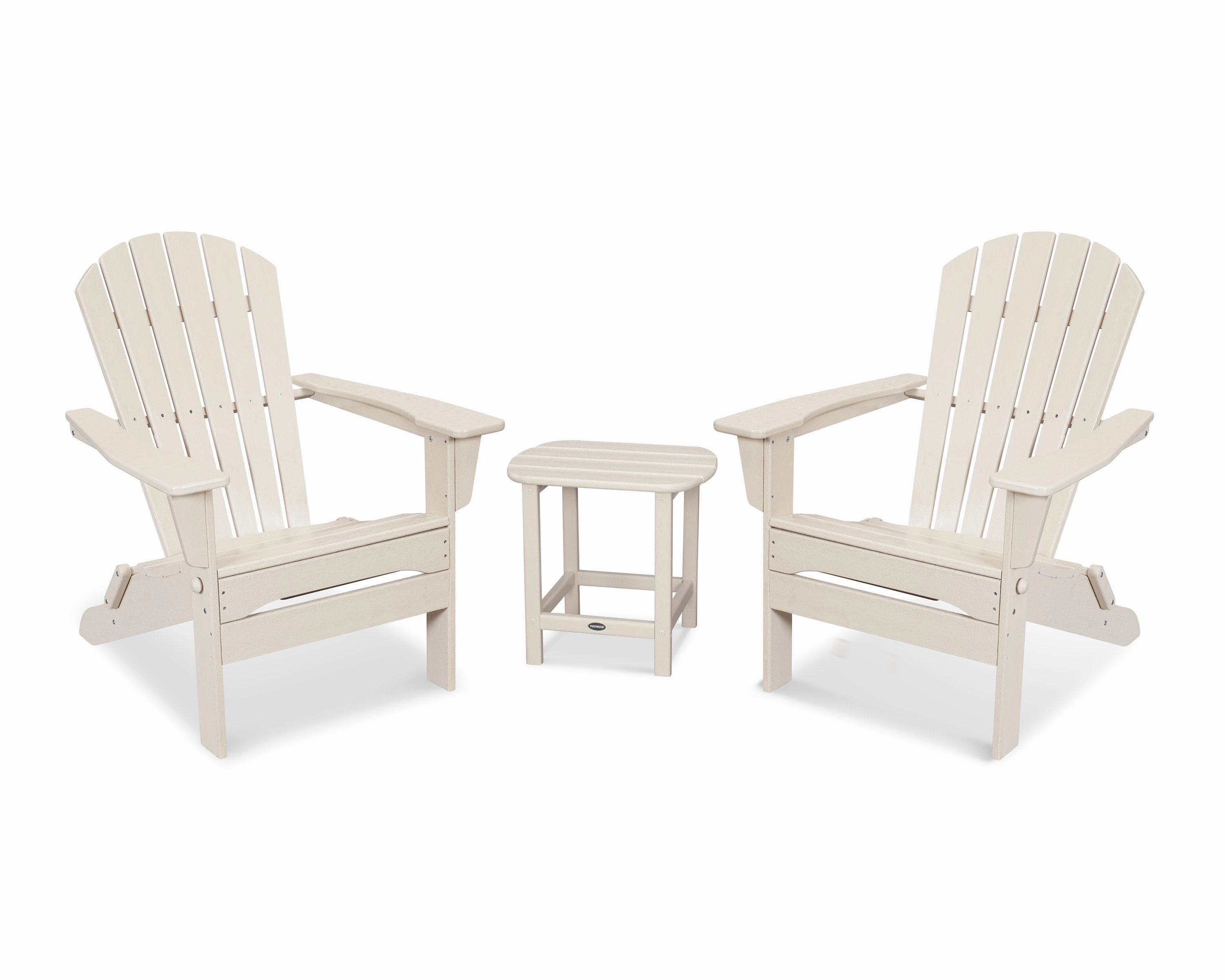 South Beach 3-Piece Folding Adirondack Set