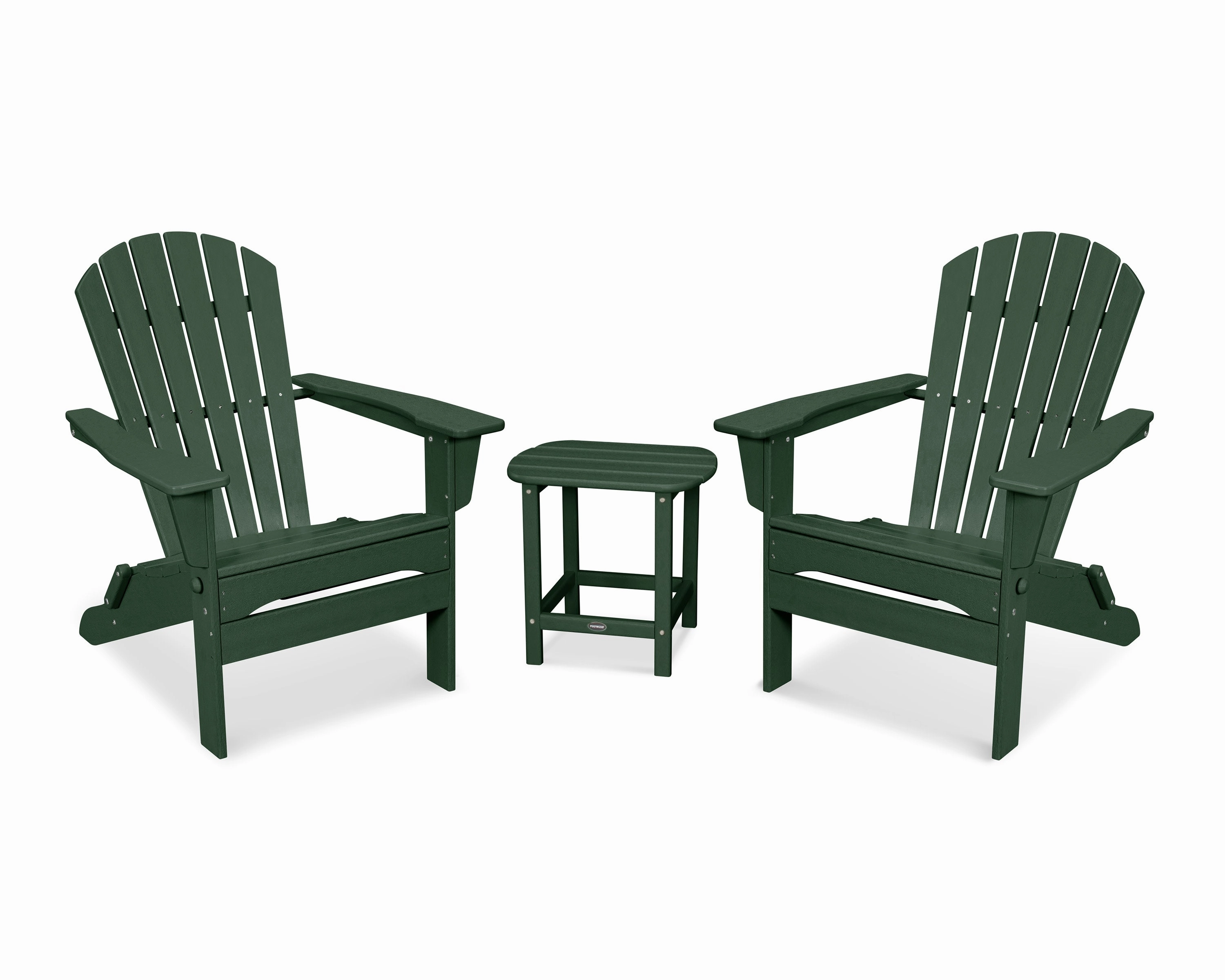 South Beach 3-Piece Folding Adirondack Set