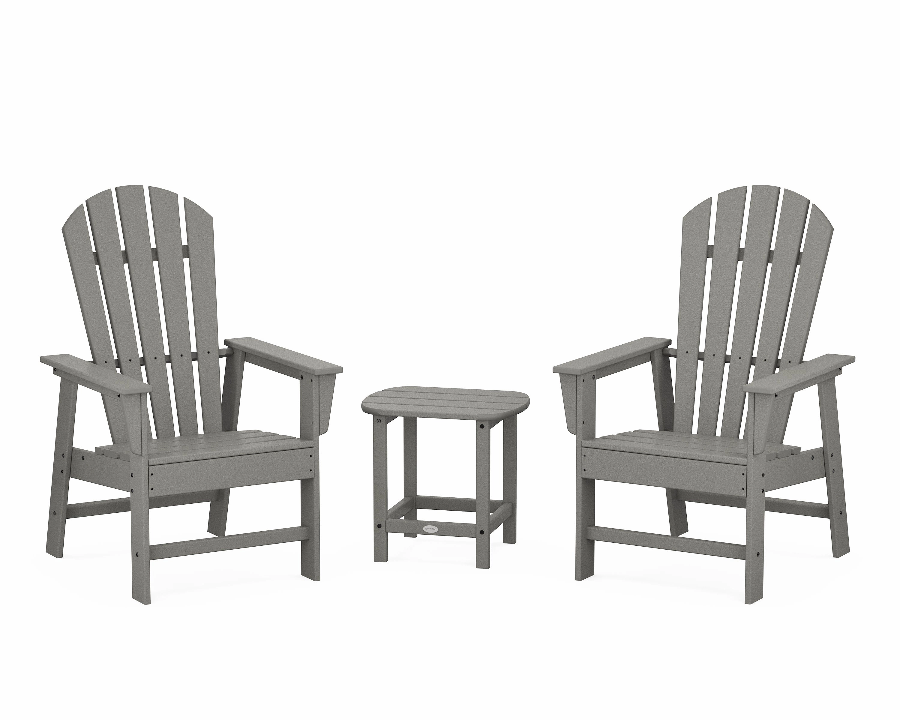 South Beach Casual Chair 3-Piece Set with 18" South Beach Side Tableoutdoor patio dining furniture set