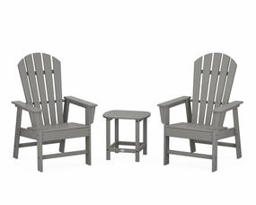 South Beach Casual Chair 3-Piece Set with 18" South Beach Side Tableoutdoor patio dining furniture set