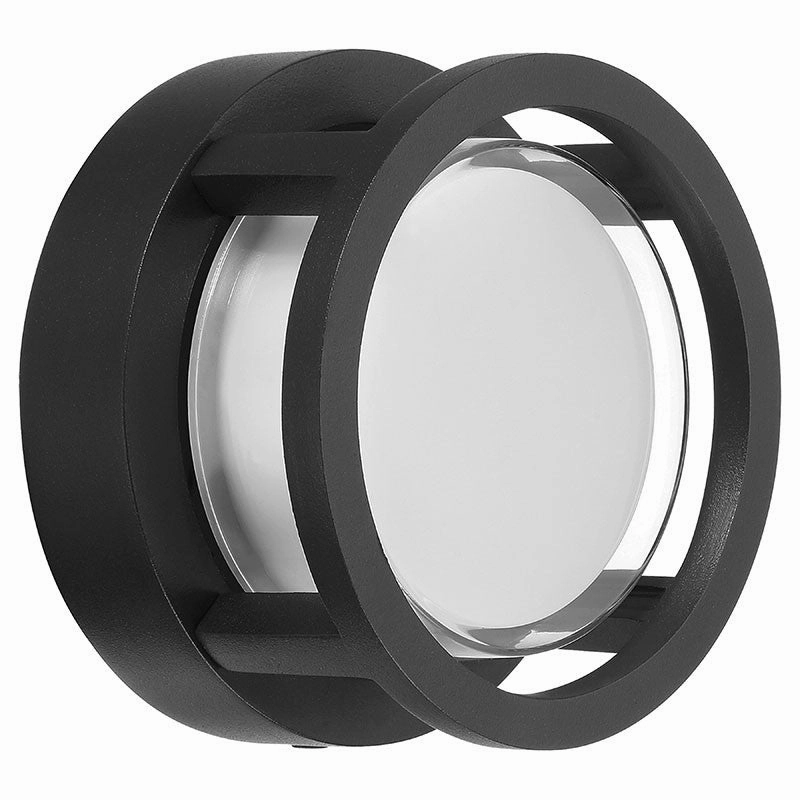 Spoke LED Outdoor Wall or Ceiling Mount Black