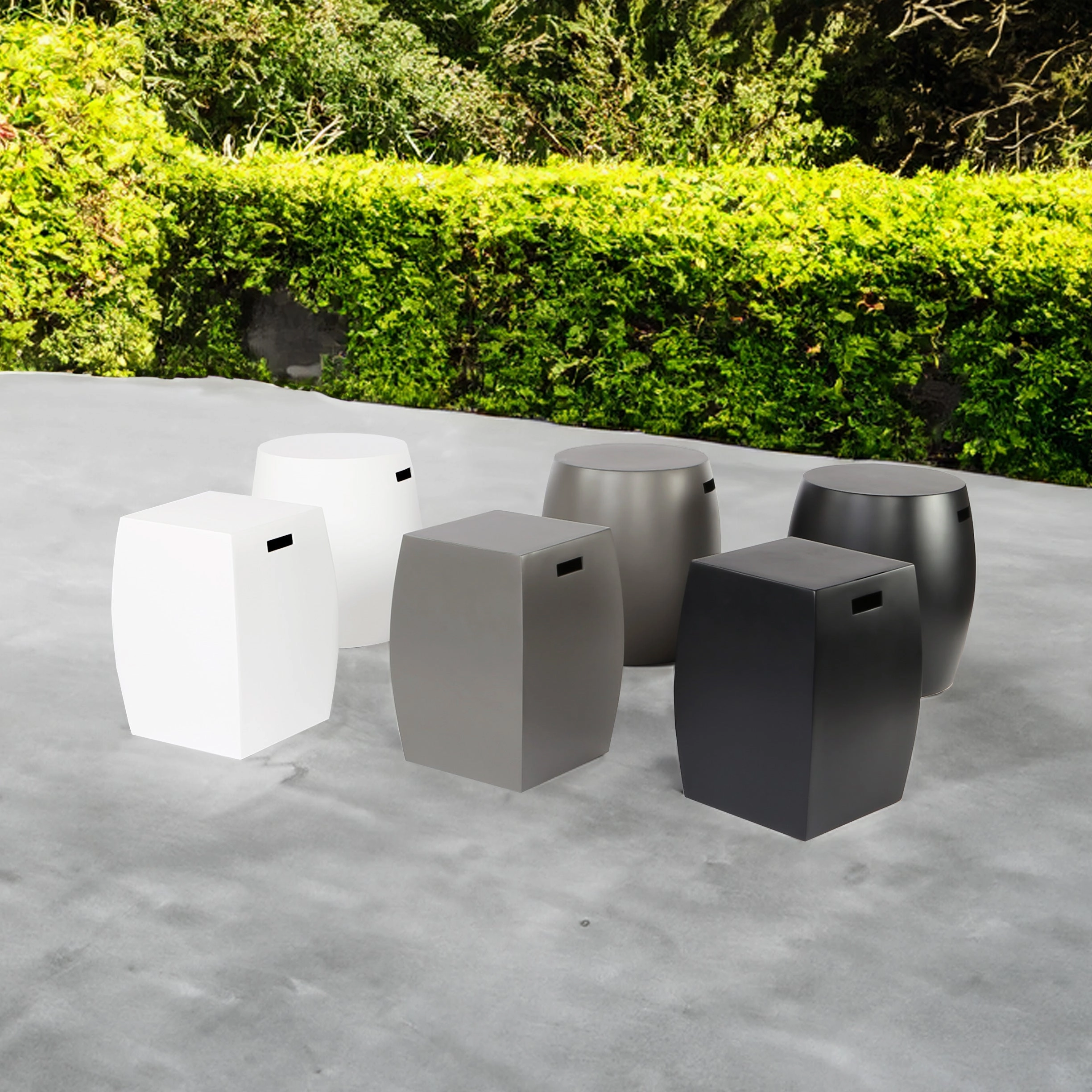 Square Garden Stool