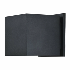 Square LED Wallwasher BlackOutdoor wall sconces with motion sensor