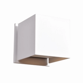 Square LED Wallwasher WhiteOutdoor wall sconces with motion sensor