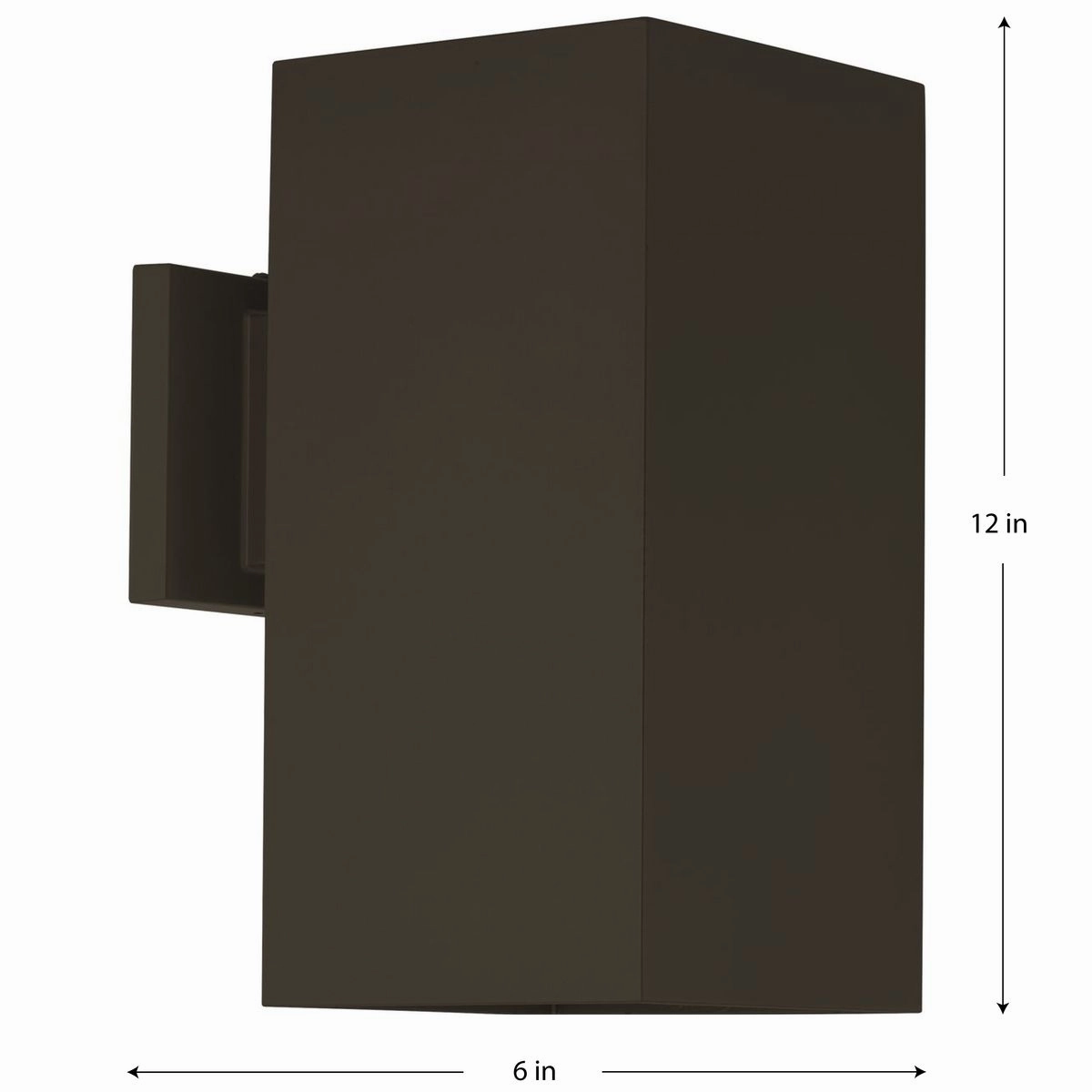 Square One Light Wall Lantern Antique Bronze