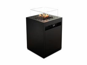 Squareoutdoor fire table set with chairs