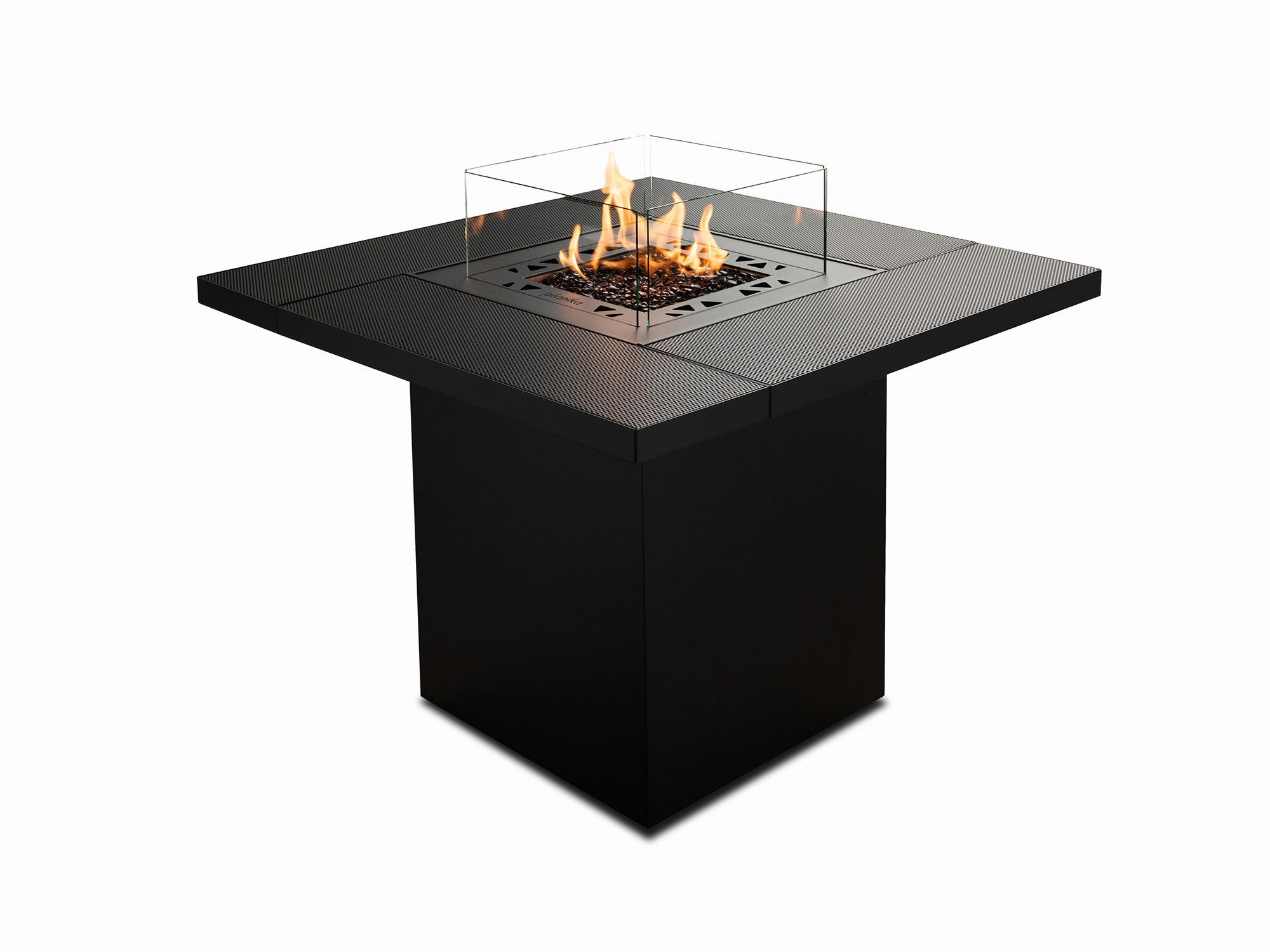 Square Tableoutdoor fire table set with chairs