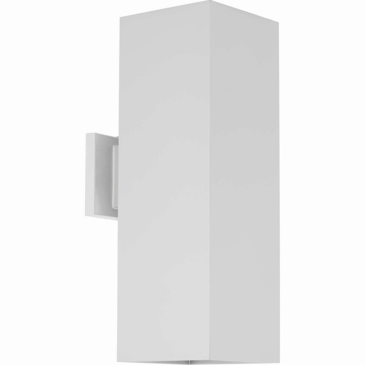Square Two Light Wall Lantern White