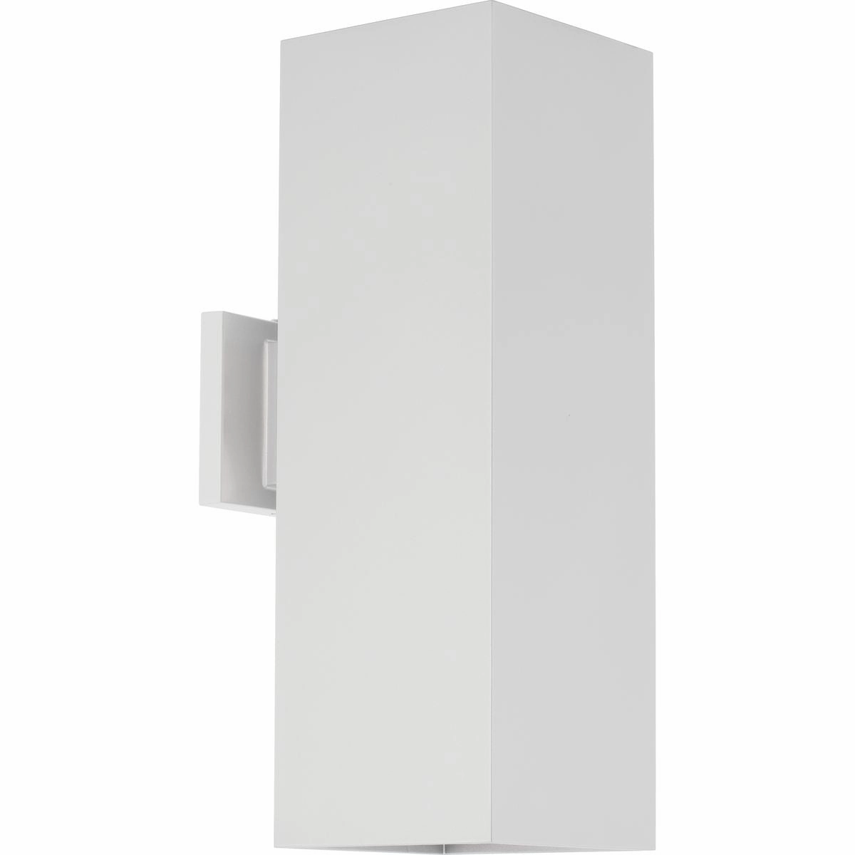 Square Two Light Wall Lantern White