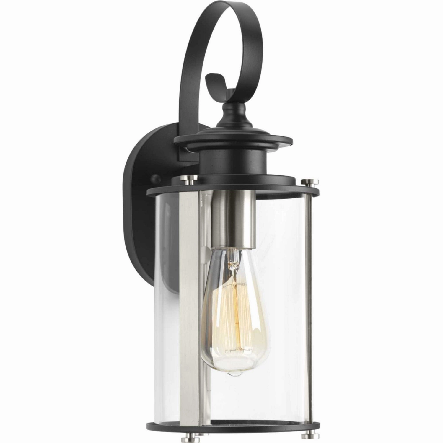 Squire One Light Wall Lantern Black