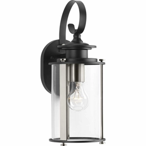 Squire One Light Wall Lantern BlackOutdoor wall sconces with motion sensor