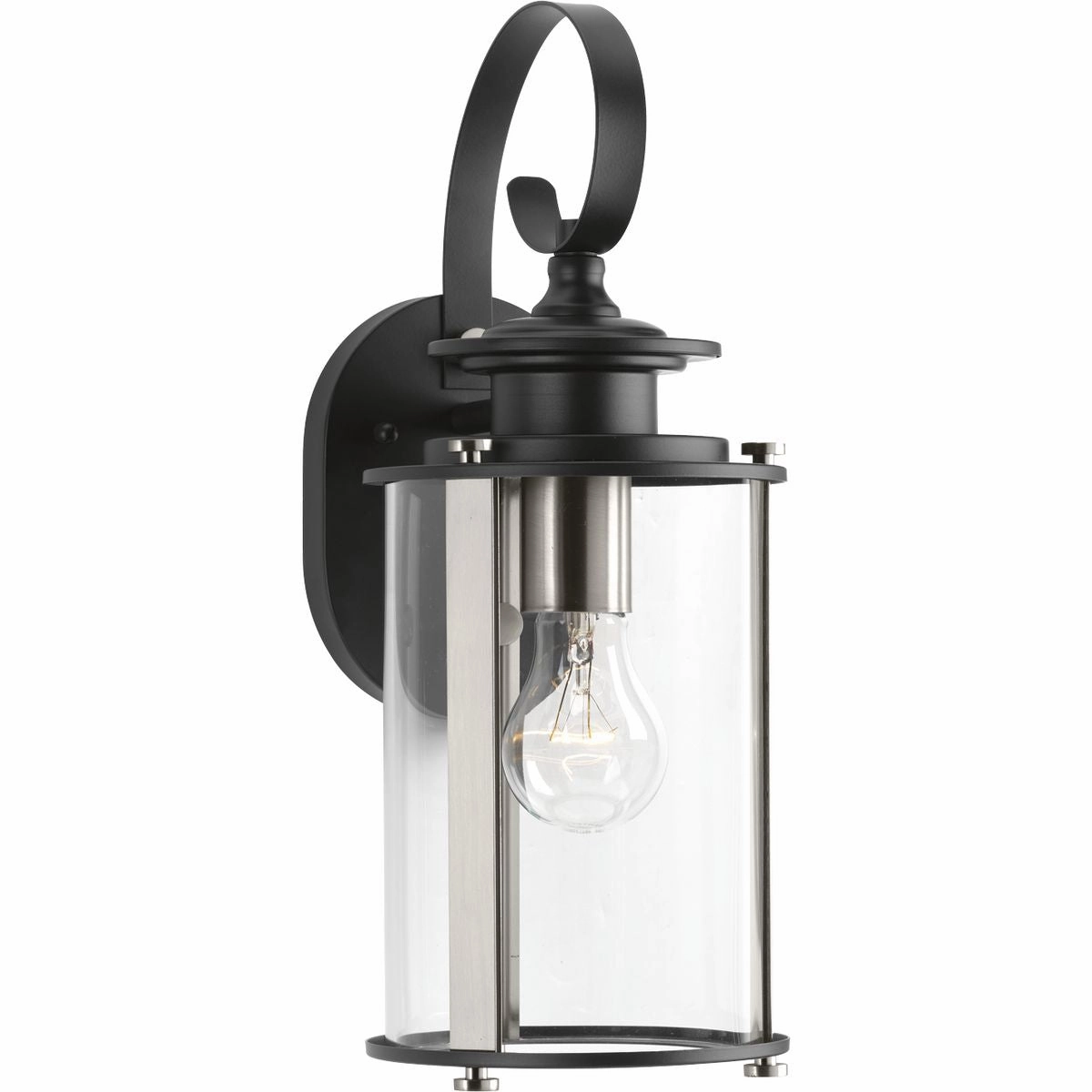 Squire One Light Wall Lantern Black