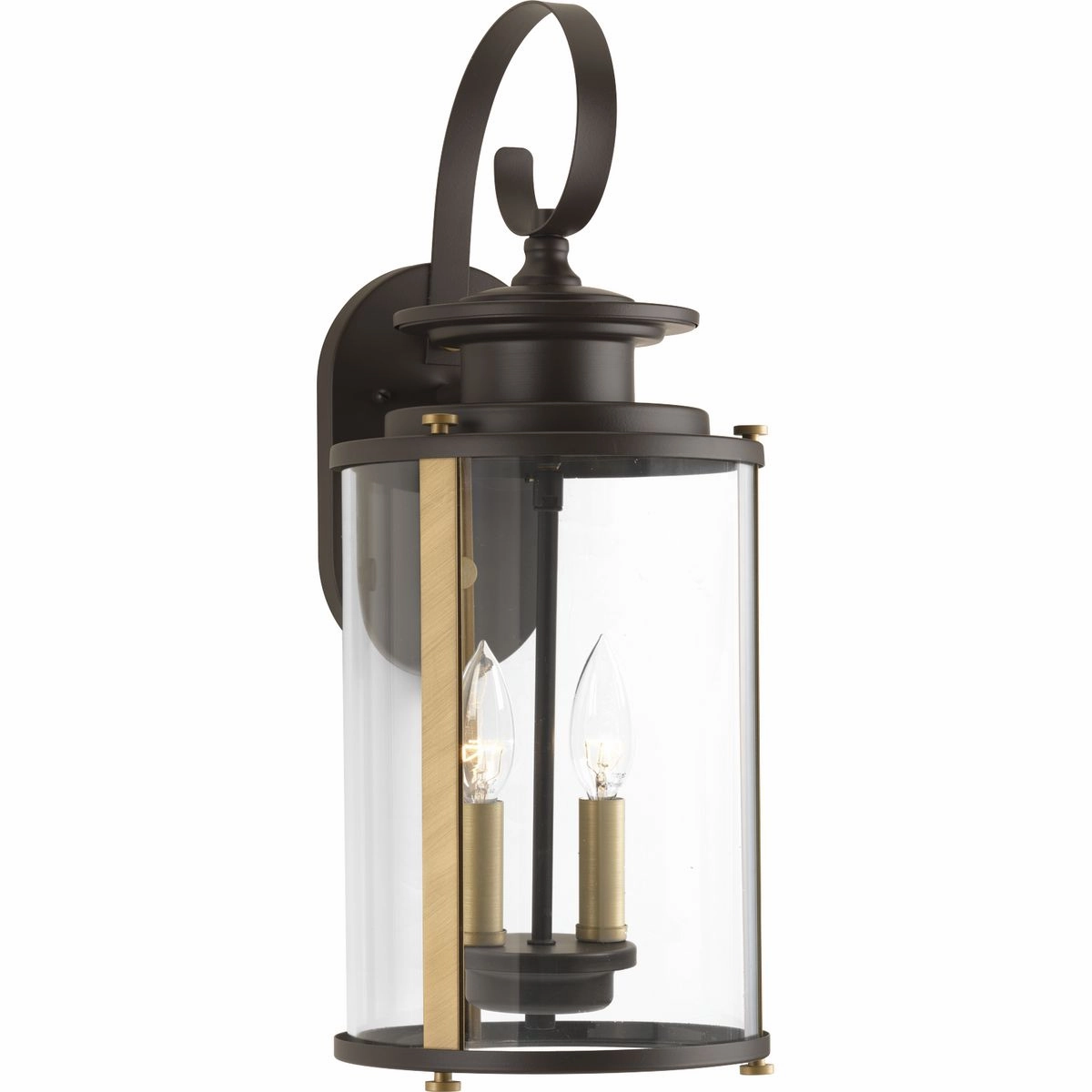 Squire Two Light Wall Lantern Antique Bronze