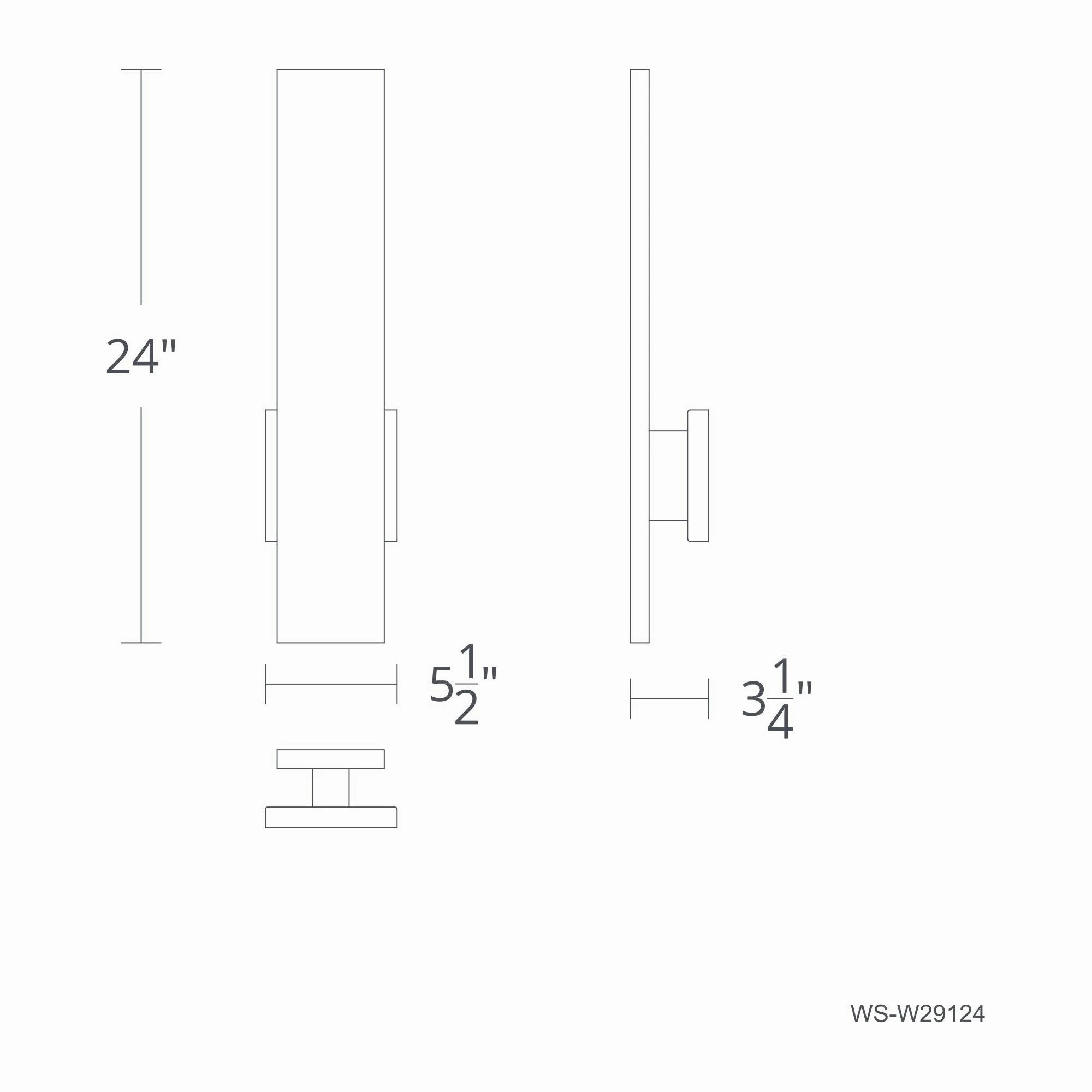 Stag 24" LED Outdoor Wall Sconce