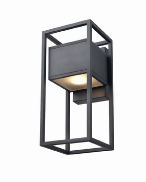 Starline One Light Wall Sconce Black w/Half Opal GlassOutdoor wall sconces with motion sensor