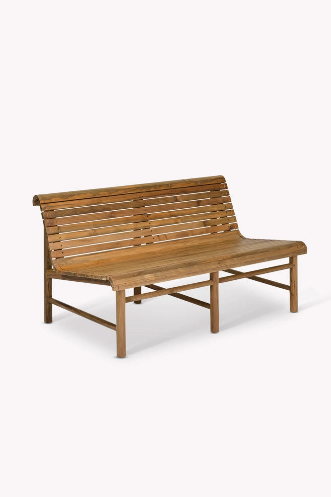 Station Bench Style Wooden Garden Bench