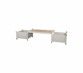 Sticks bench incl. 2 planters self-watering outdoor planter systems