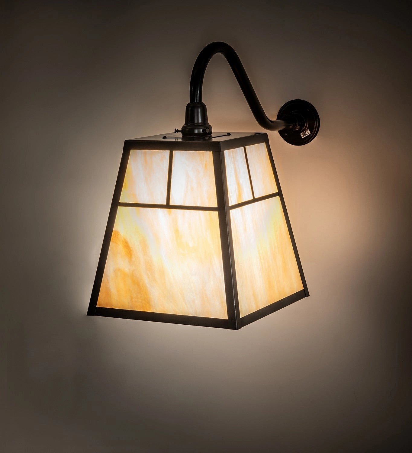Stillwater One Light Wall Sconce Craftsman Brown/Gloss Black