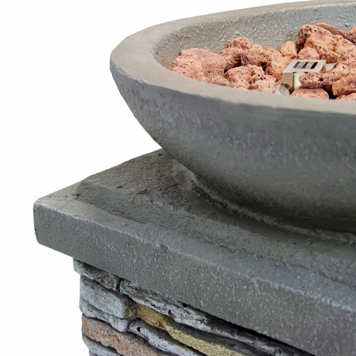 Stone Gas Fire Pit Heater