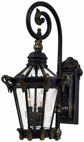 Stratford Hall Two Light Wall Mount Heritage W/ Gold HighlightsOutdoor wall sconces with motion sensor