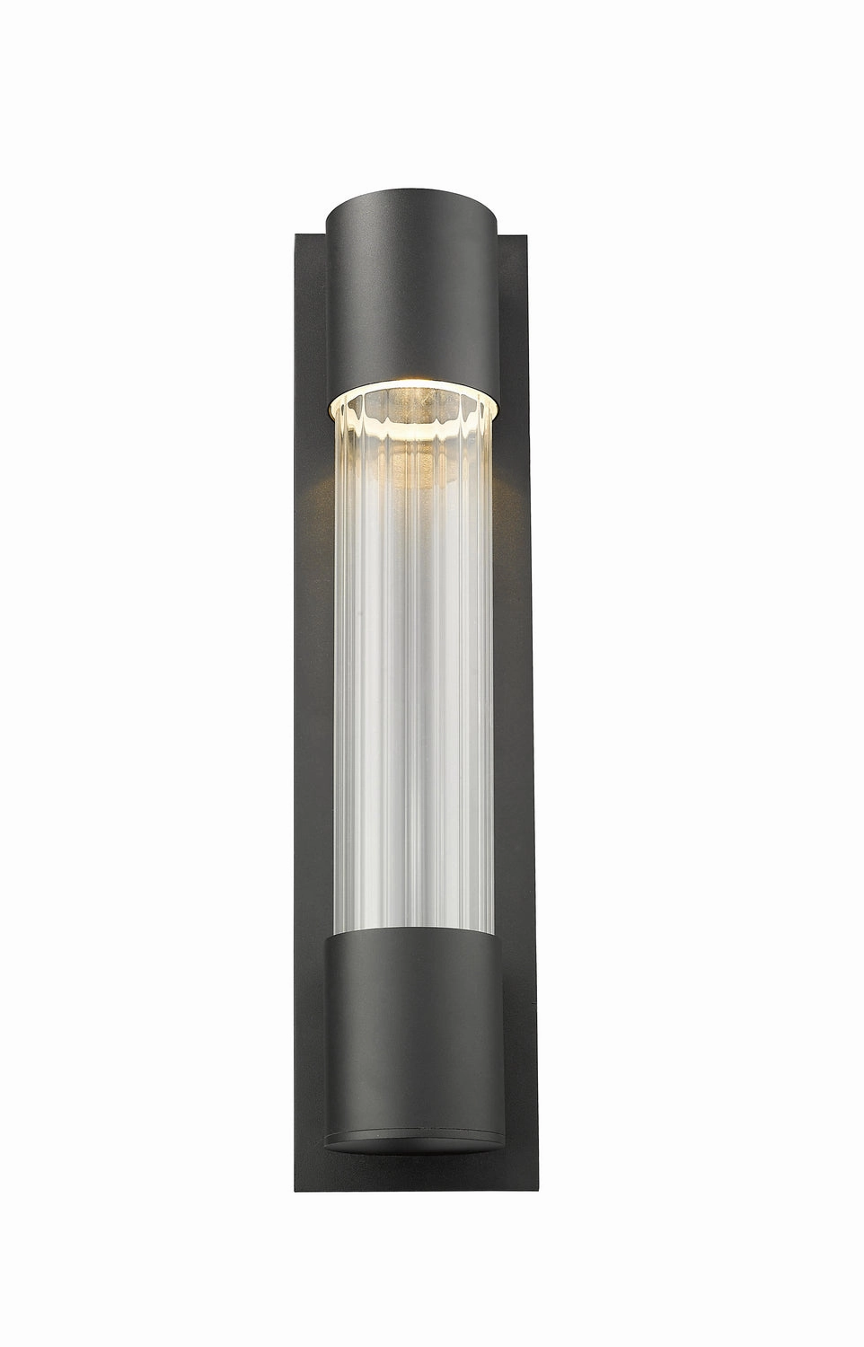 Striate LED Outdoor Wall Mount Black