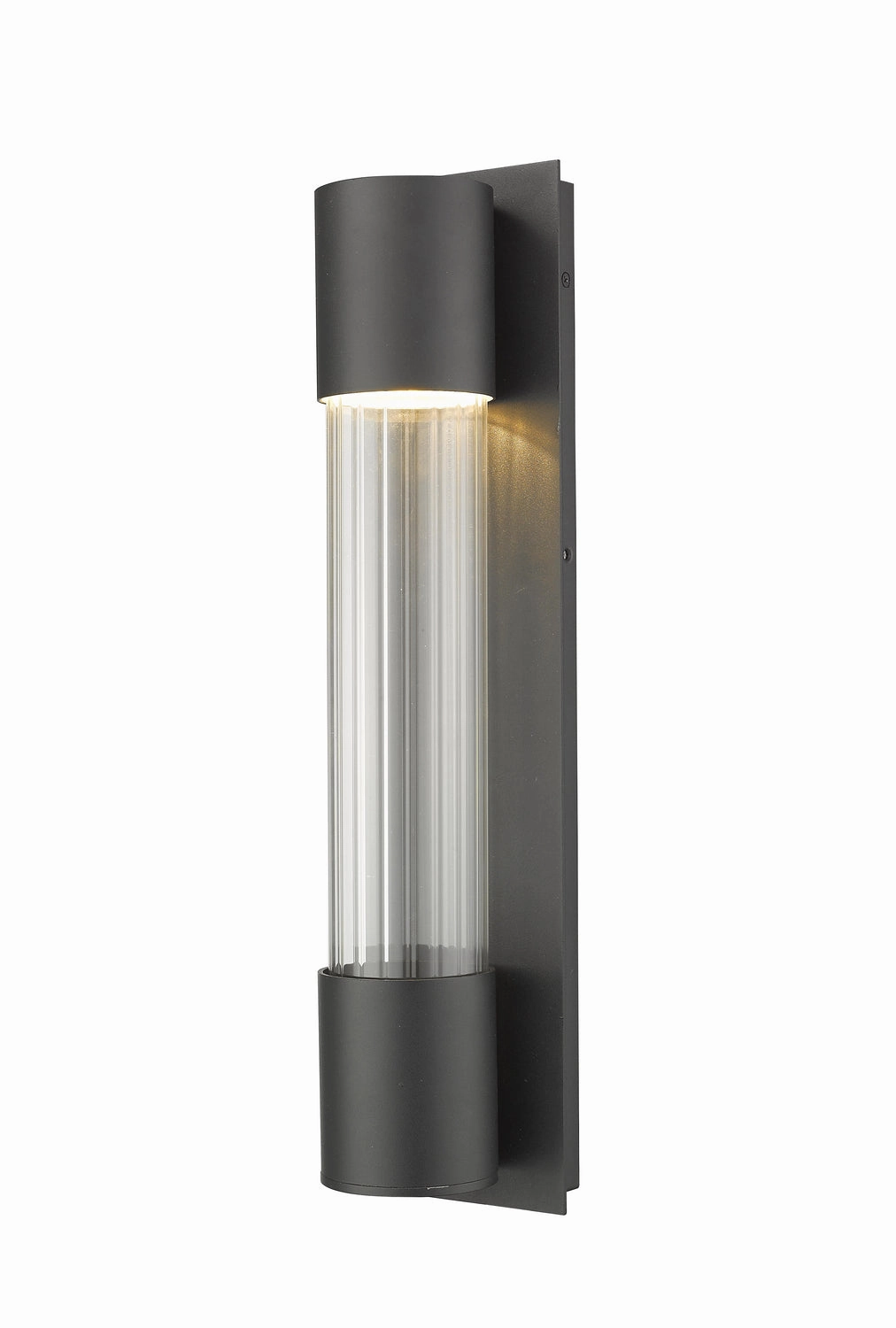 Striate LED Outdoor Wall Mount BlackOutdoor wall sconces with motion sensor