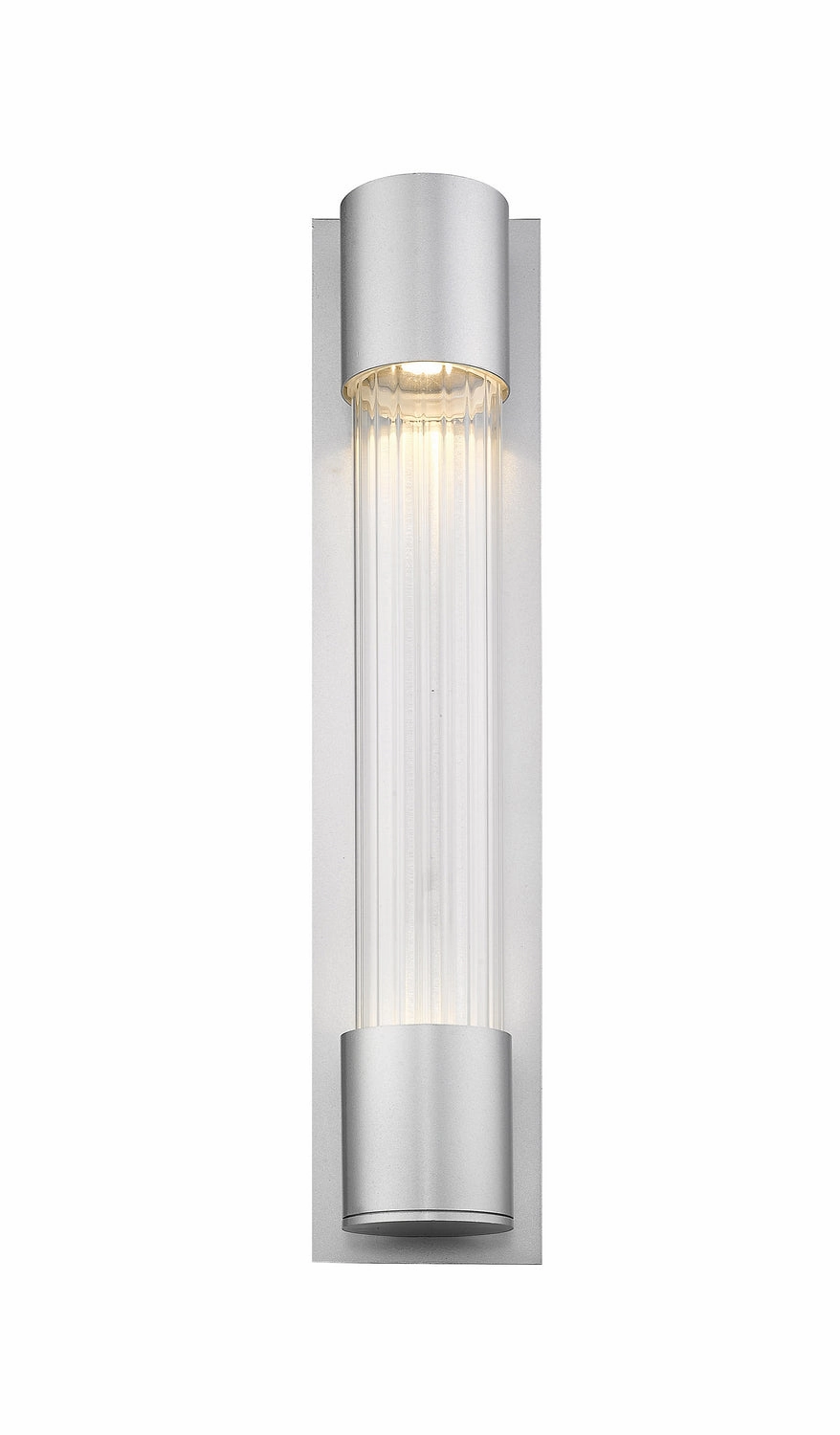 Striate LED Outdoor Wall Mount Silver