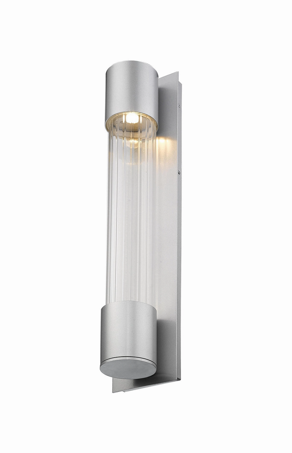 Striate LED Outdoor Wall Mount Silver