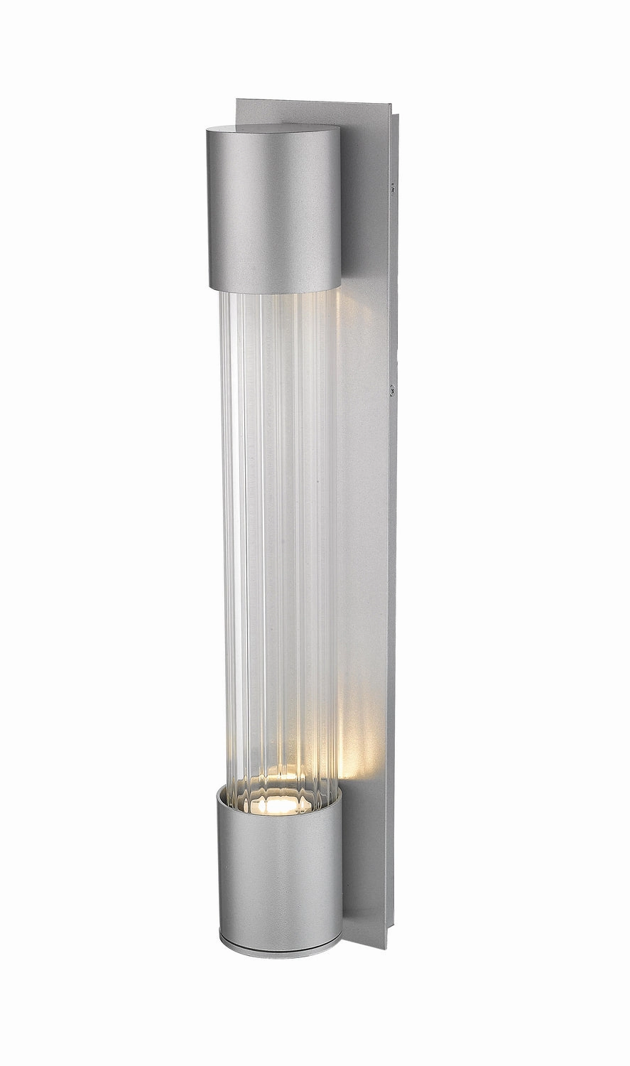 Striate LED Outdoor Wall Mount Silver