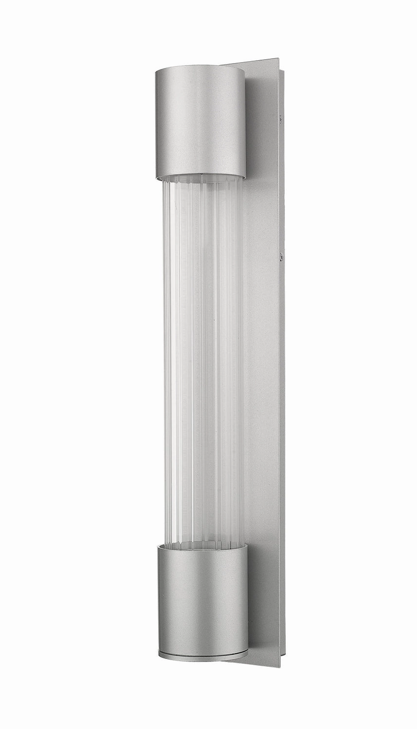 Striate LED Outdoor Wall Mount Silver