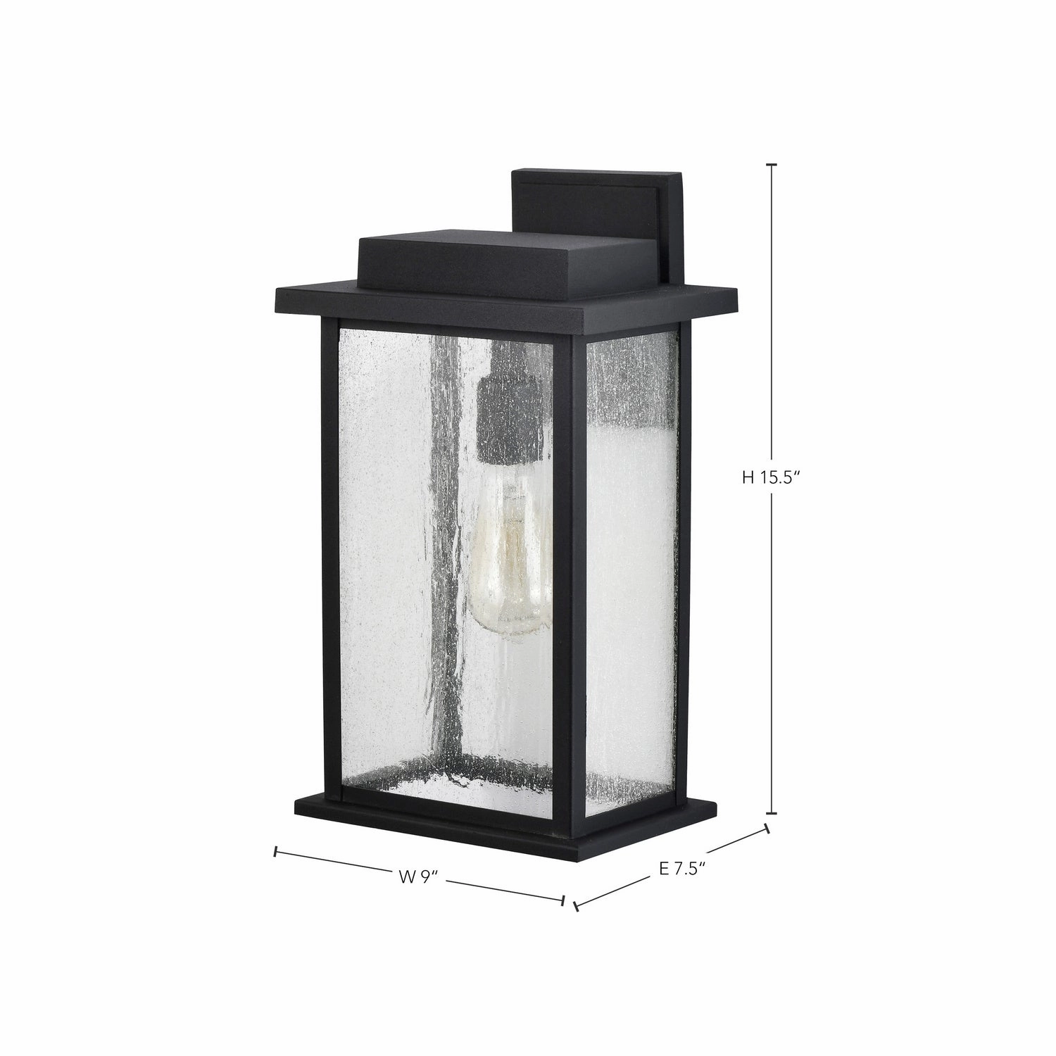 Sullivan One Light Wall Lantern Matte Black